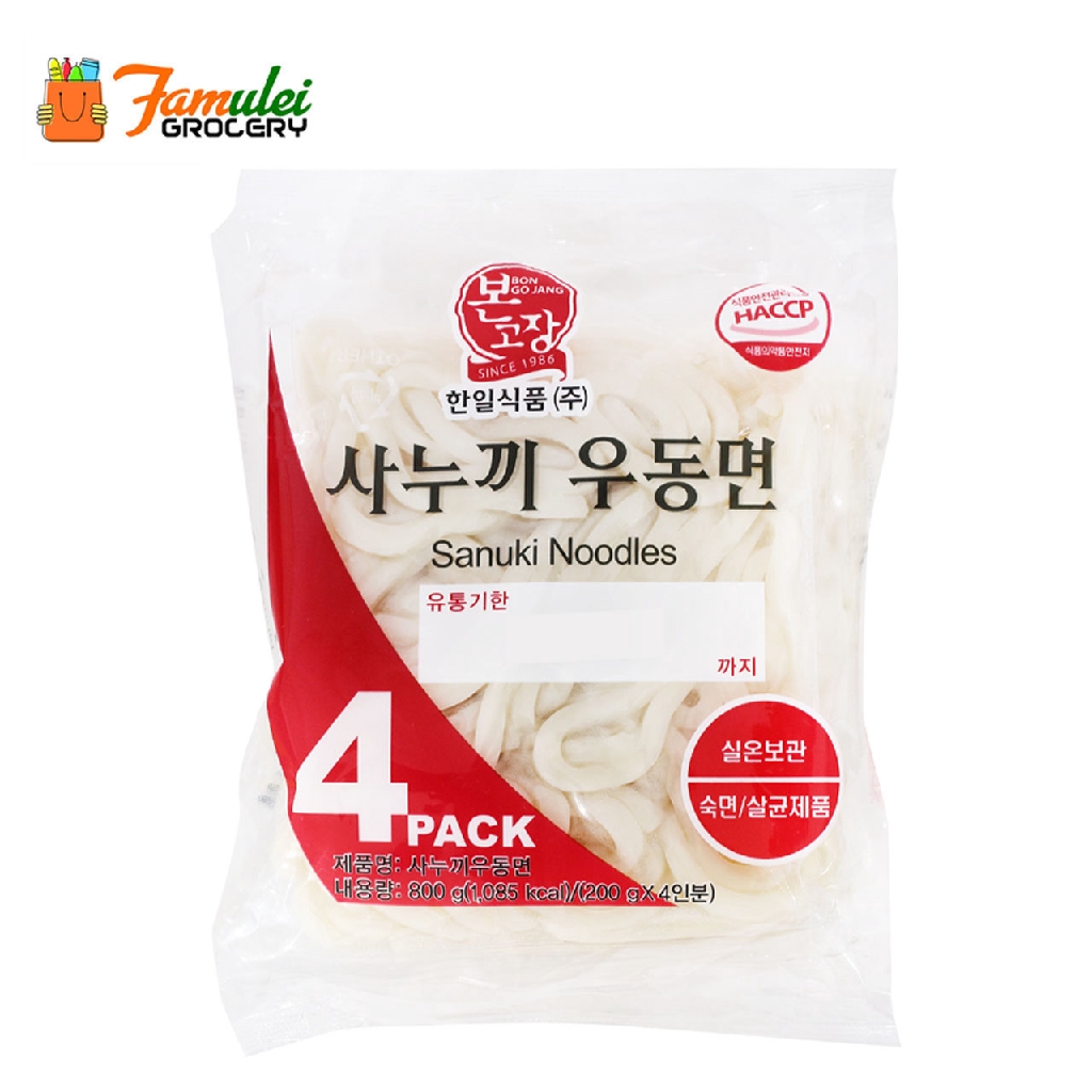 Bon Go Jang Sanuki Noodles Udon Ramen 4packs 800g Shopee Philippines