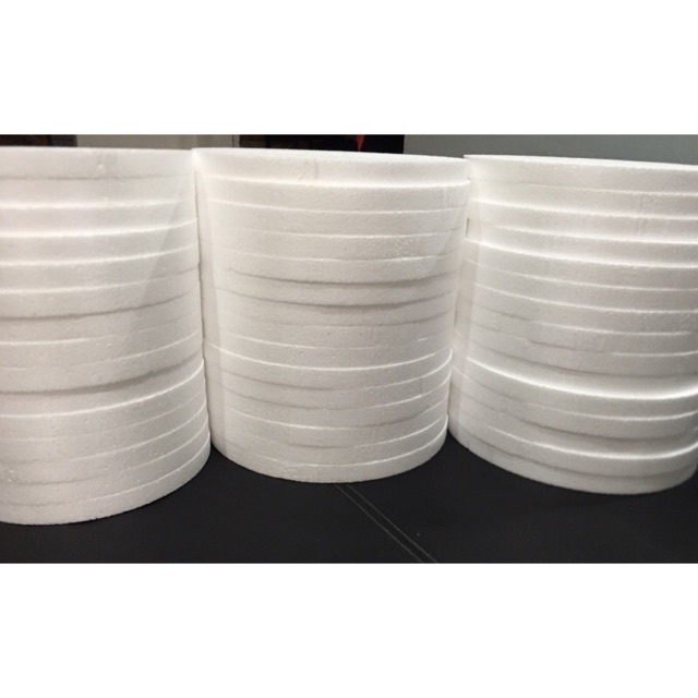 [PACK OF 3] Cake Styro Base Board | Round | 6x1