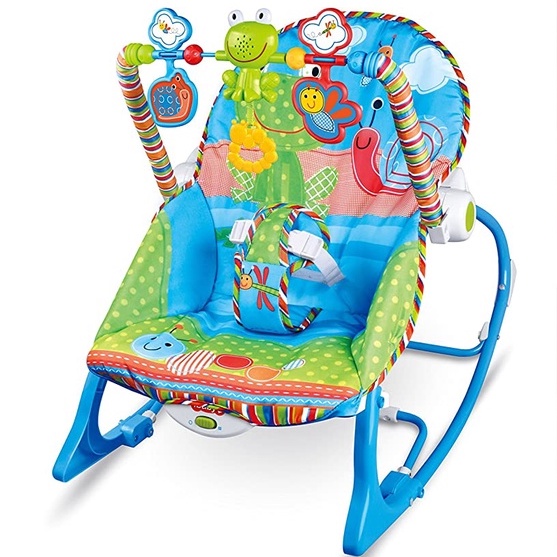 4 in 1 Baby Infant to Toddler Rocker with Soothing Vibrations with ...