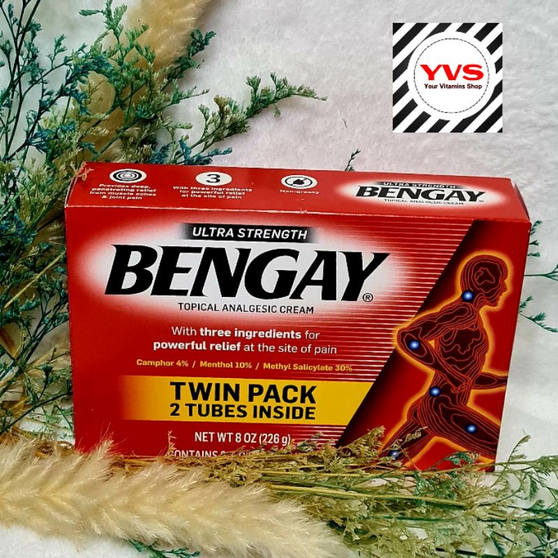 BENGAY Ultra Strength Topical Analgesic Cream(2 tubes in 1 pack
