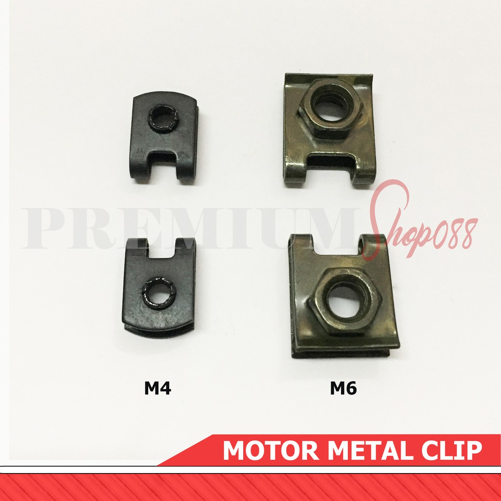 5/10pc M4 M6 Motorcycle Metal Clip Universal for Screw Bolt 4mm 6mm ...