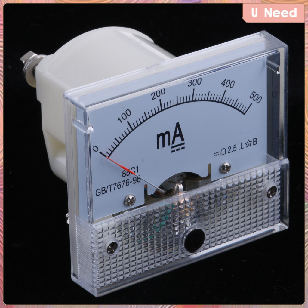 DC 0-30A Analog Ammeter Panel Meter – SO45 Cutout 45mm, With Shunt, Unbranded