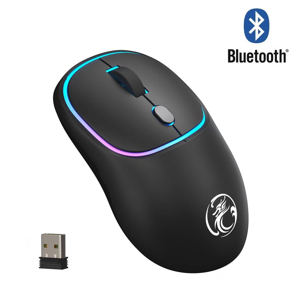 Wireless Mouse Bluetooth Mouse Rgb Rechargeable Computer Mice Ergonomic