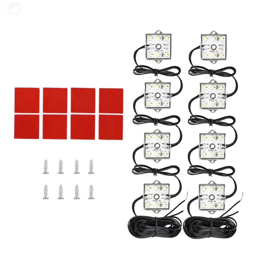 8Pcs 6000K LED Lights Truck Bed Lighting Kit 5730 48 SMD LEDs Light