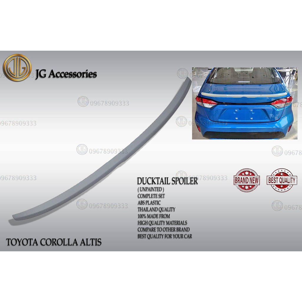 TOYOTA COROLLA ALTIS 2014 2015 2016 2017 2018 2019 2020 DUCK TAIL ...