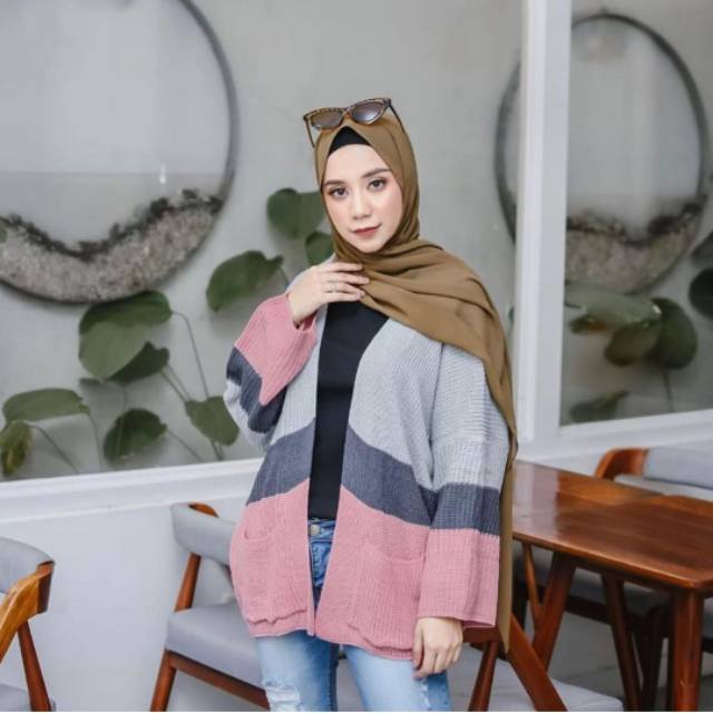 Maheera Cardi / / Cardigan Rajut 3 Colors | Shopee Philippines