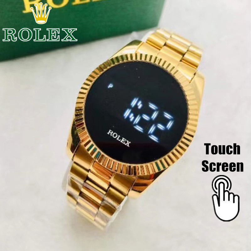 ROLEX Touch Watch For Women ROLEX Watch For Men Digital Gold ROLEX