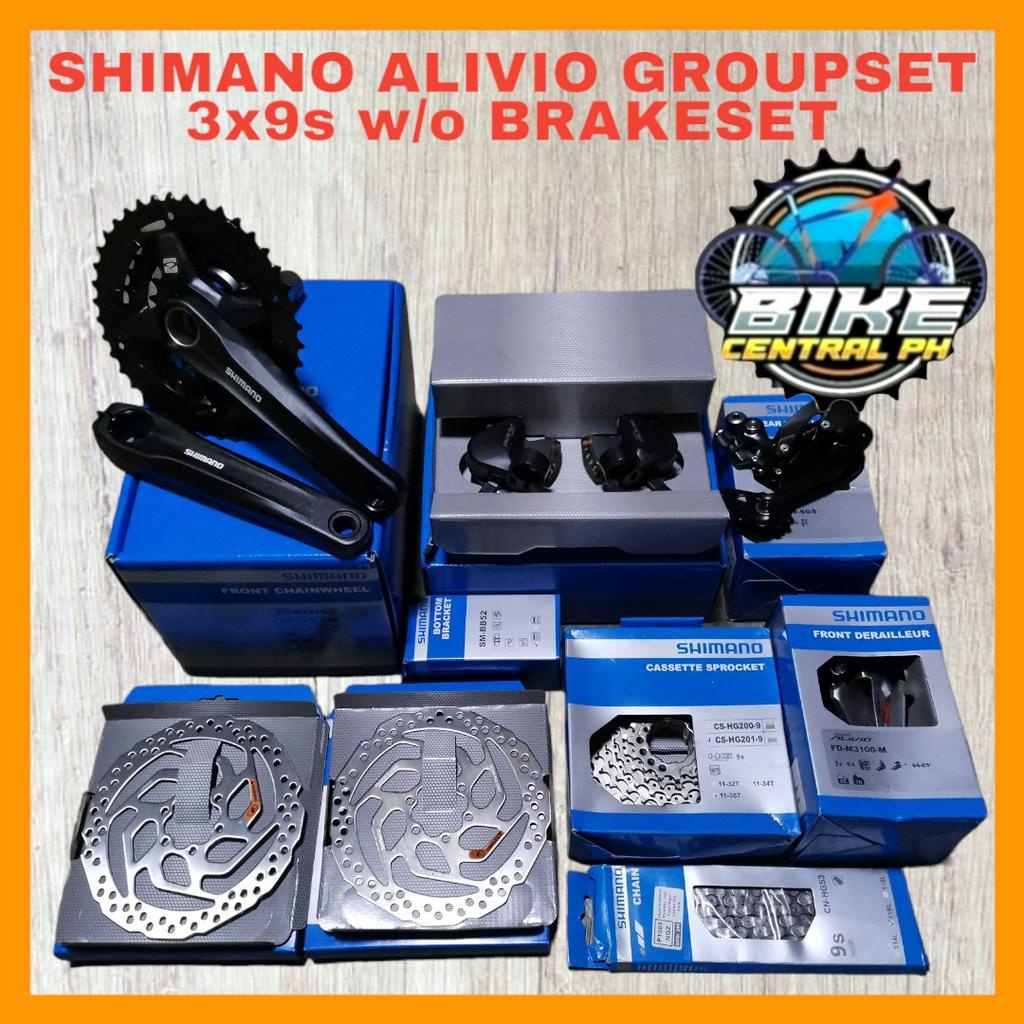 shimano alivio 2x9 groupset