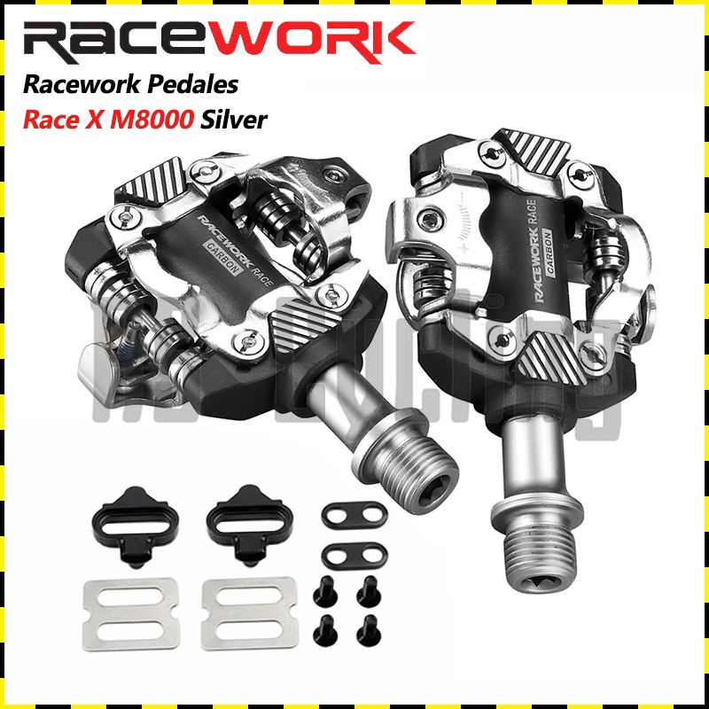 【COD&READY】RACEWORK XM8100 Cleats Pedal MTB Cleats Pedals SelfLocking