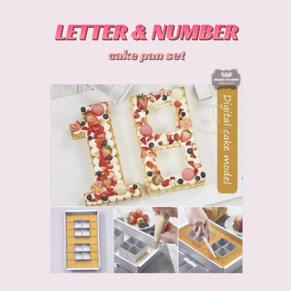 Letter & Number Cake