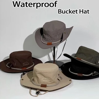 Breathable Outdoor Men Fishing Wide Brim Garden Bucket Hat waway