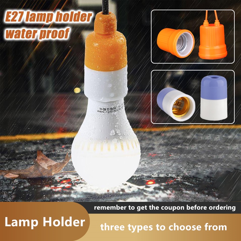 E27 Lamp Holder Light Bulb Socket Waterproof LED Bulb Socket with ...