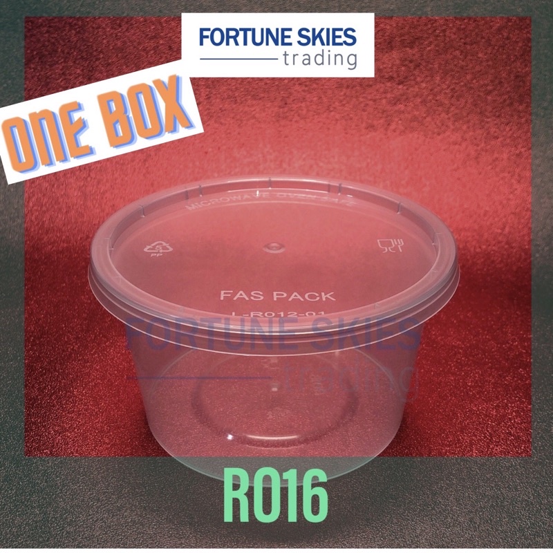 ONE BOX (300 pc) Fas Pack RO16 Microwavable Container | Shopee Philippines