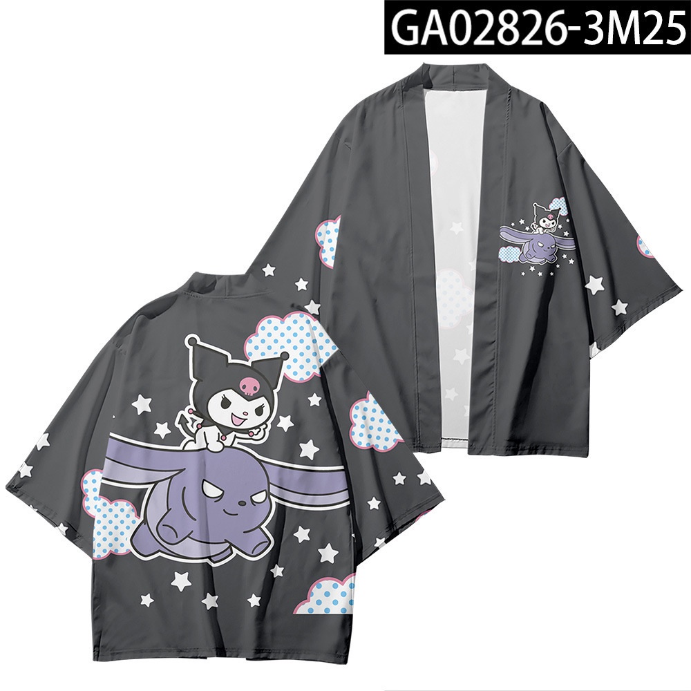 kuromi Anime Haori Robe Merchandise Two-Dimensional Sweet Japanese ...