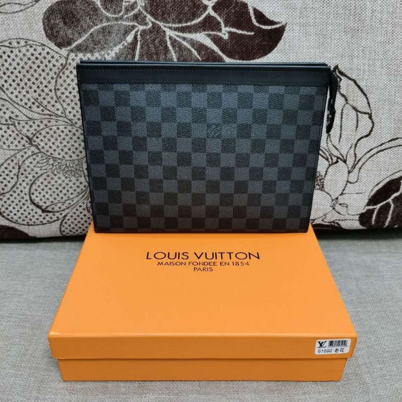 MEN'S CLUTCH BAG L V WITH BOX Shopee Philippines