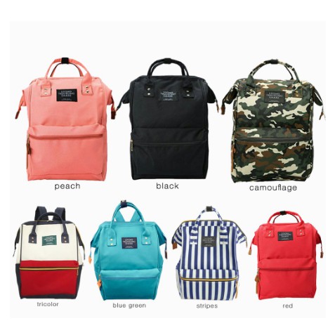Anello Inspired Bag Korean Backpack Canvas Bagpack Back Pack