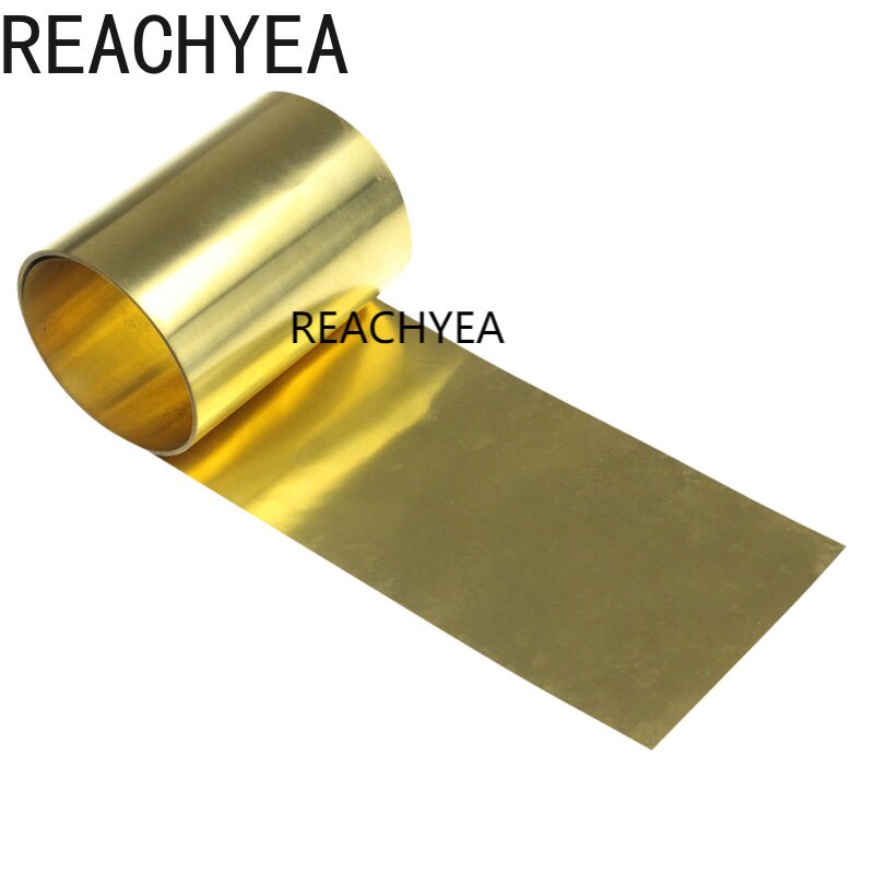 1pc 0.1X100X1000mm Brass Sheet Metal Thin Foil Plate Shim Industry Home