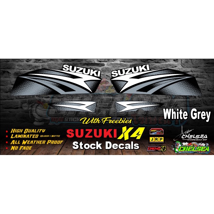 Suzuki X4 Stock Decals / Stickers with Freebies | Shopee Philippines