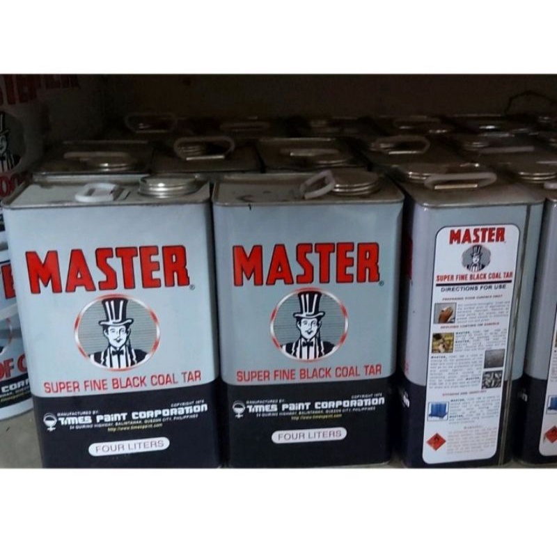 Black Coal Tar Super Fine Water Proofing Paint Master 1 Gallon Shopee