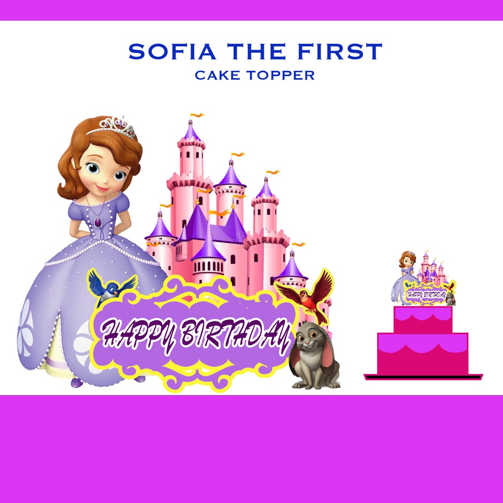 SOFIA THE FIRST CAKE TOPPER (6 X 8 INCHES) | Shopee Philippines