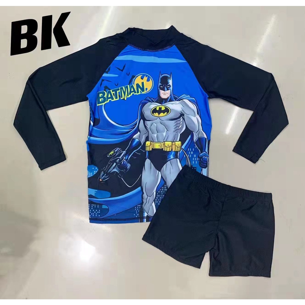 boys rush guard swimsuit (size 6-16) longsleeves Cartoon Pattern ...