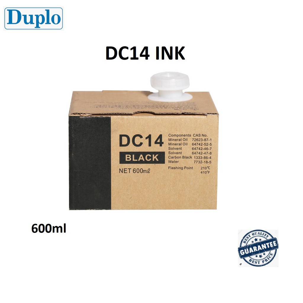 DC14 black ink for Duplo DP-C100 C110 C120 C125 M420 DC 14 DC-14 DP ...