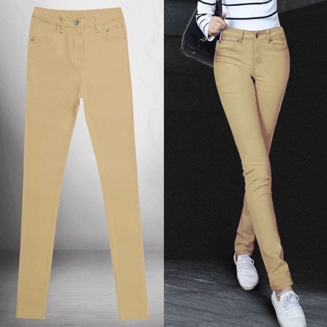 Khaki best sale color jeans