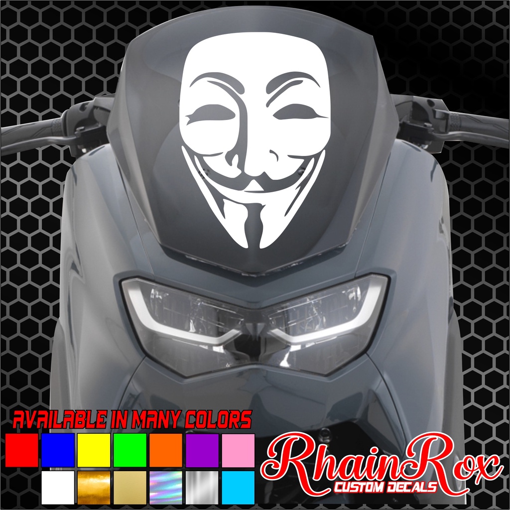 yamaha nmax v2 visor sticker diecut machine cut wateproofpart1