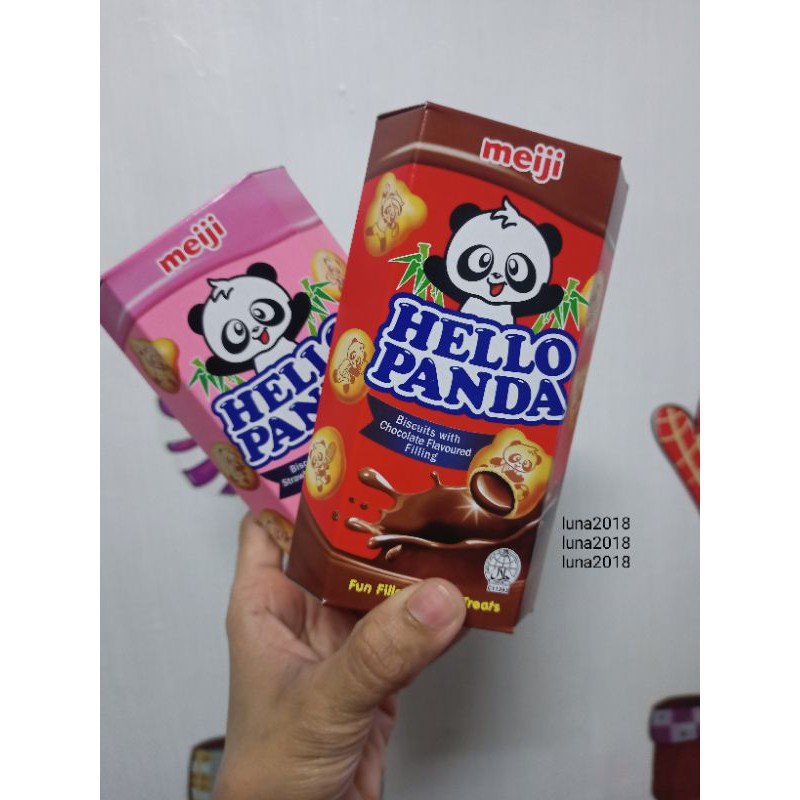 Hello Panda in Chocolate and Strawberry flavor (pouches) | Shopee ...