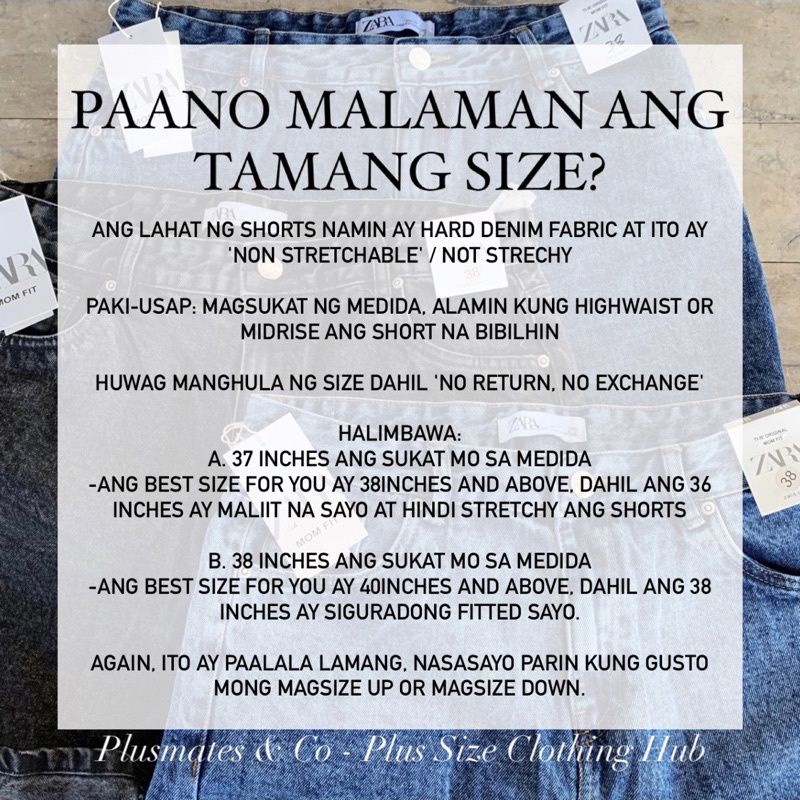 ZARAPlus Classic Mom Jeans Plus Size HW Denim Overruns (Size 38-46 ...