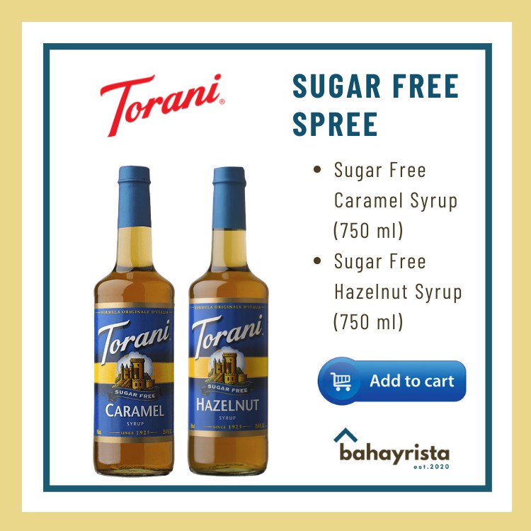 Torani Sugar Free Coffee Syrups 750ml Bundles | Shopee Philippines