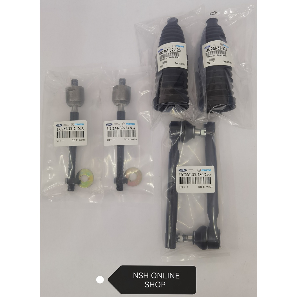 4pc Front Inner Tie Rod End Links Boots Kit for Ford Escort Mazda