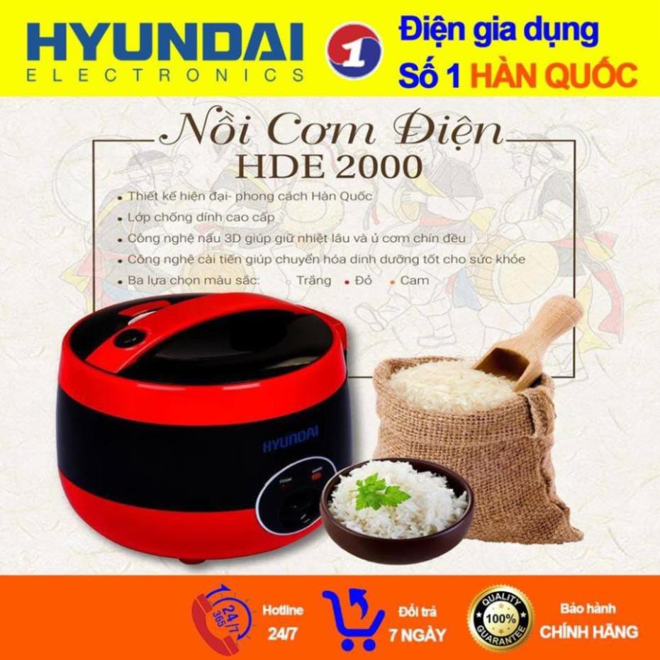 Hyundai Korean Mechanical Rice Cooker HDE 2000R 500W 1.2L Long Heat