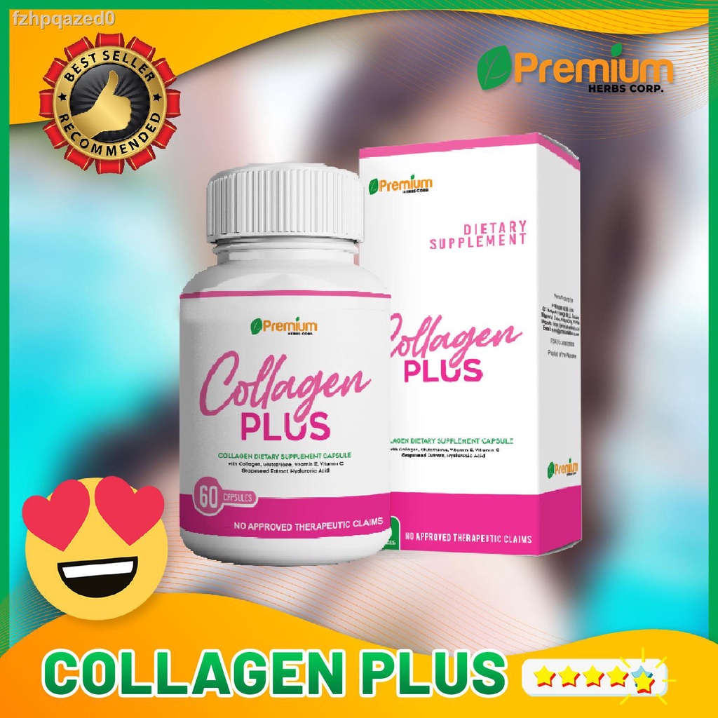 Collagen Plus 60 capsules Whitening Supplement Glutathione Vitamin C ...