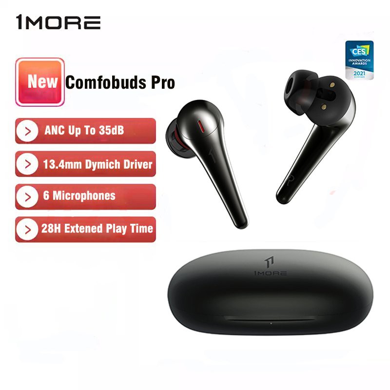1MORE Comfobuds Pro ES901 ANC TWS Bluetooth 5.0 True Wireless Earphone ...