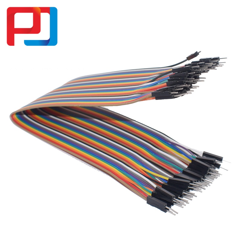 Male to Male (MM) 40pcs Dupont Jumper Wire DIY Experiment Breadboard ...