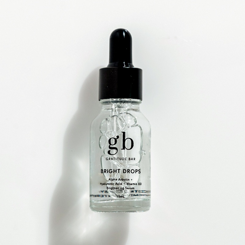 Bright Drops by Gratitude Bar Alpha Arbutin Hyaluronic Acid Vitamin B3