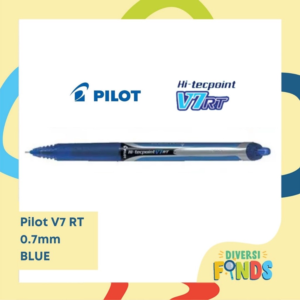 Pilot Hi-tecpoint V5 or V7 RT Roller Ballpen or Refill Pure Liquid Ink  in Black, Red, Blue