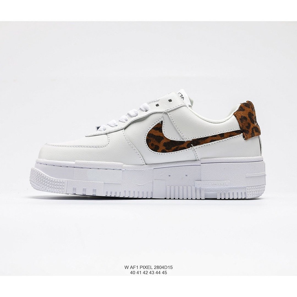 V19 Nike Af1 Air Force No. 1 Leopard Print Pixel Student Campus Men And ...