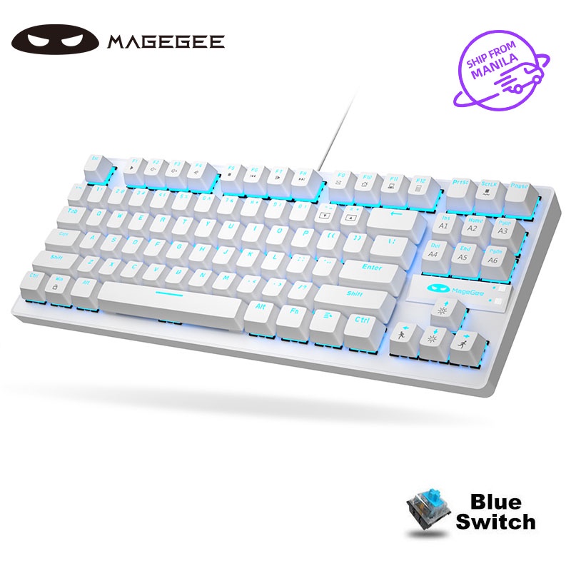 MageGee MK1 TKL Mechanical Gaming Keyboard Blue / Red Switch Small ...