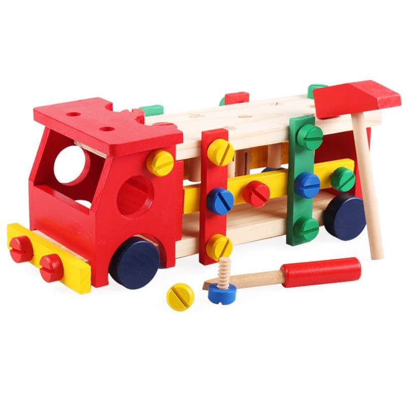 BYJ Wooden Reassembly Screw Car Tools Play Set Wooden Toy for Kids ...