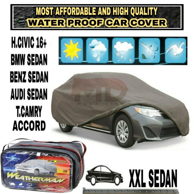 Weatherman car cover (imported) 100 water proof Shopee Philippines