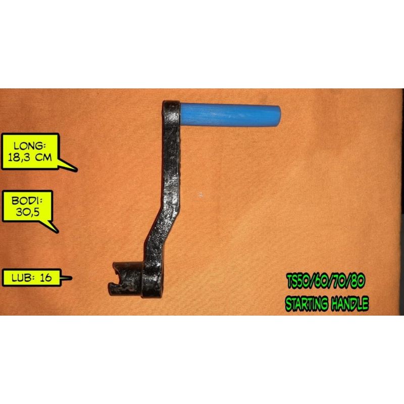 MESIN STARTING HANDLE CRANK HANDLE DIESEL ENGINE YANMAR TS50 TS60 TS70 ...