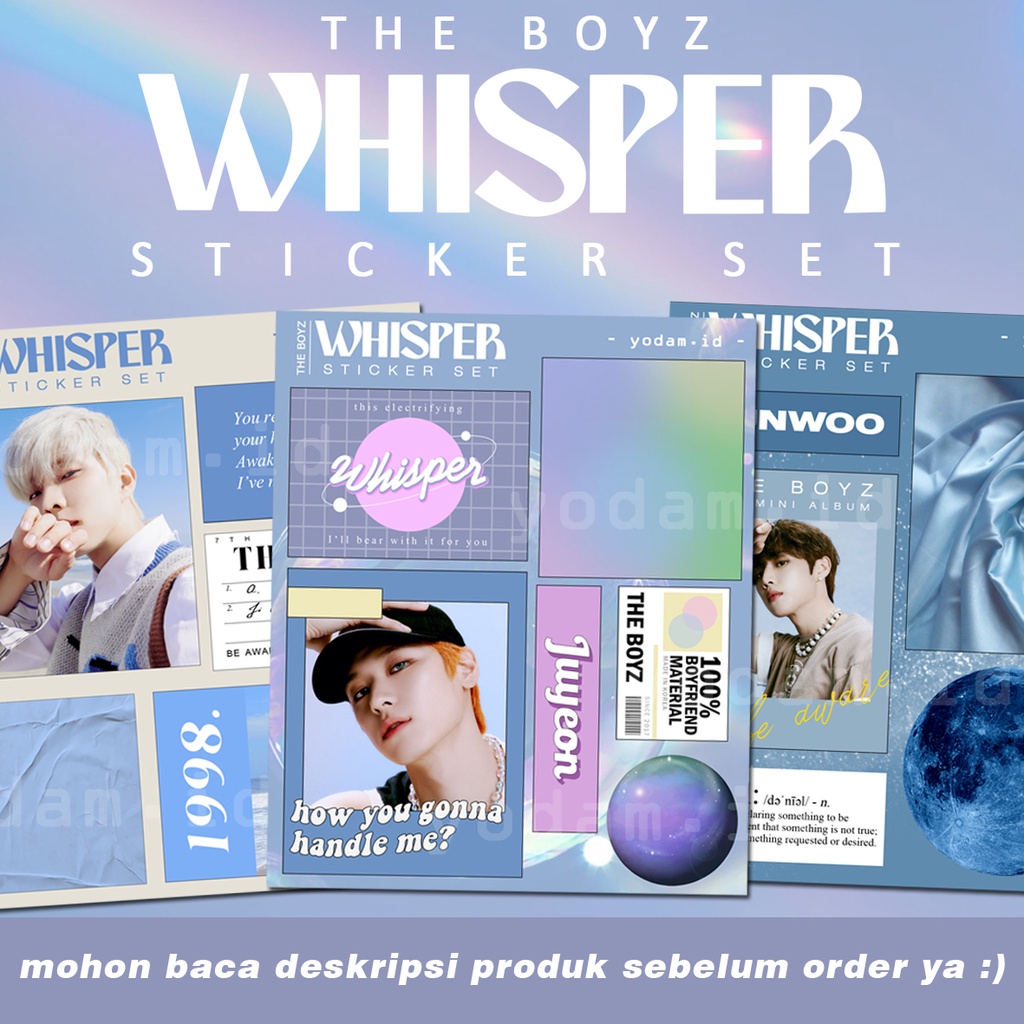 Diy STICKER CASE, STICKER AESTHETIC STICKER KPOP Waterproof THE BOYZ