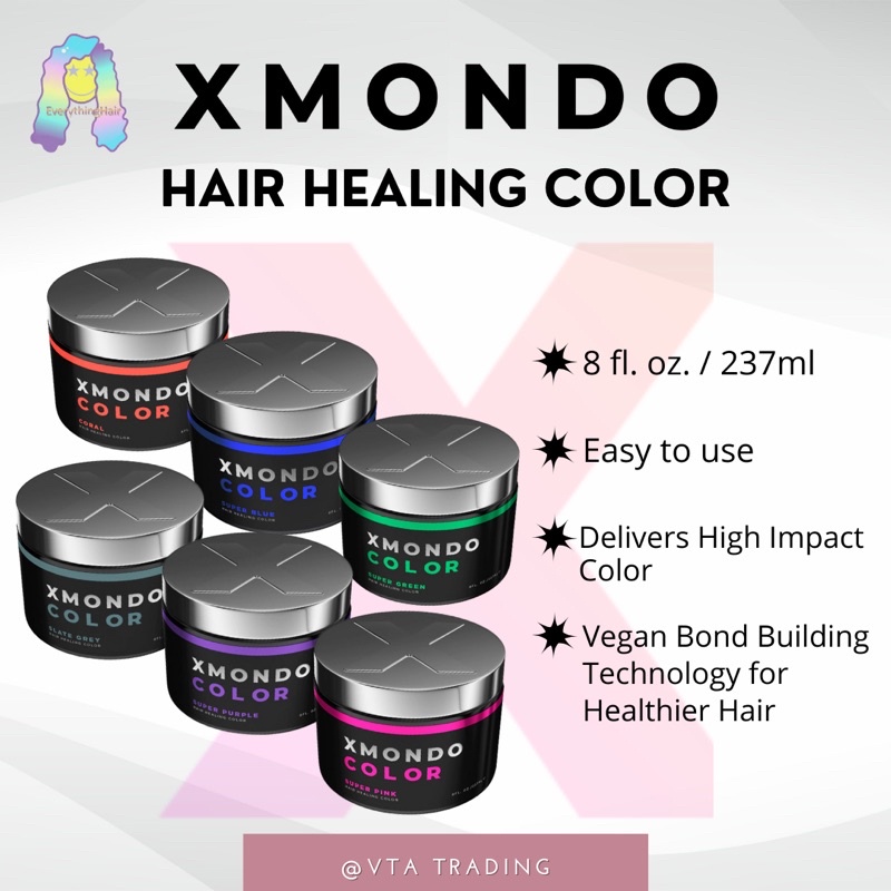 FREE SHIPPING XMONDO HAIR COLOR (Vegan Hair Dye) 8oz Shopee Philippines