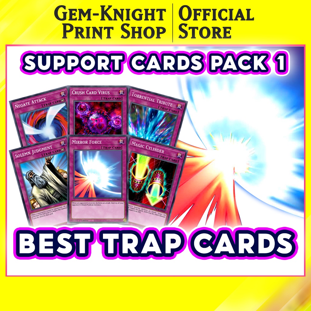 Printed Cards] Yugioh Deck - Best Trap Cards - Pack 1 Card Games | Shopee  Philippines