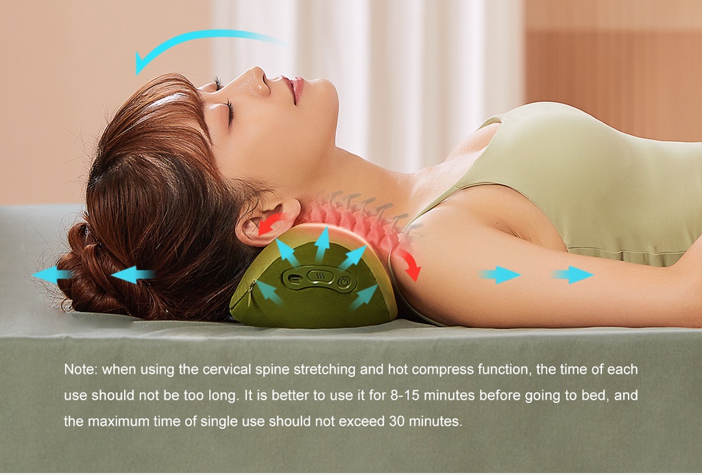 Gadgetoo Xiaomi Repor Multifunctional Neck Care Pillow Hot Compress Massager