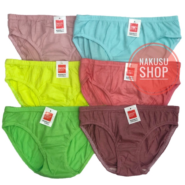 Nakusu 12Pieces Bench Body Plain Panty For Women Underwear