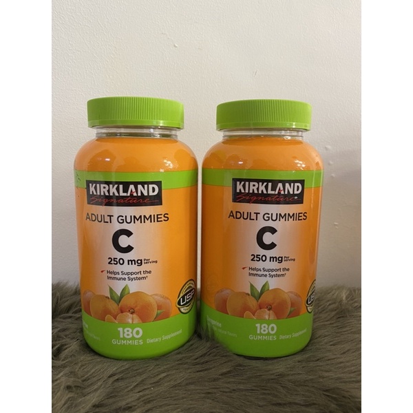 Kirkland Vitamin C 250mg, 180 Adult Gummies (New Packaging) Shopee