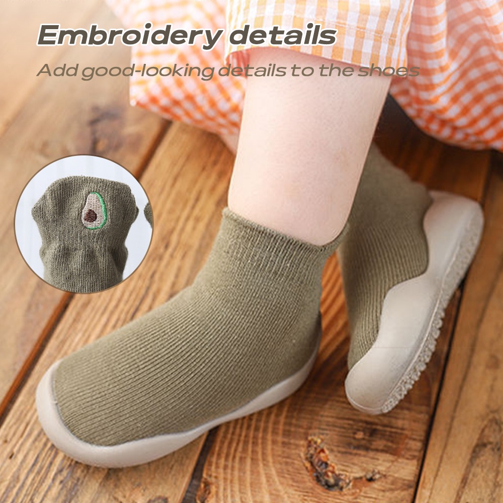 Baby slippers with outlet rubber soles